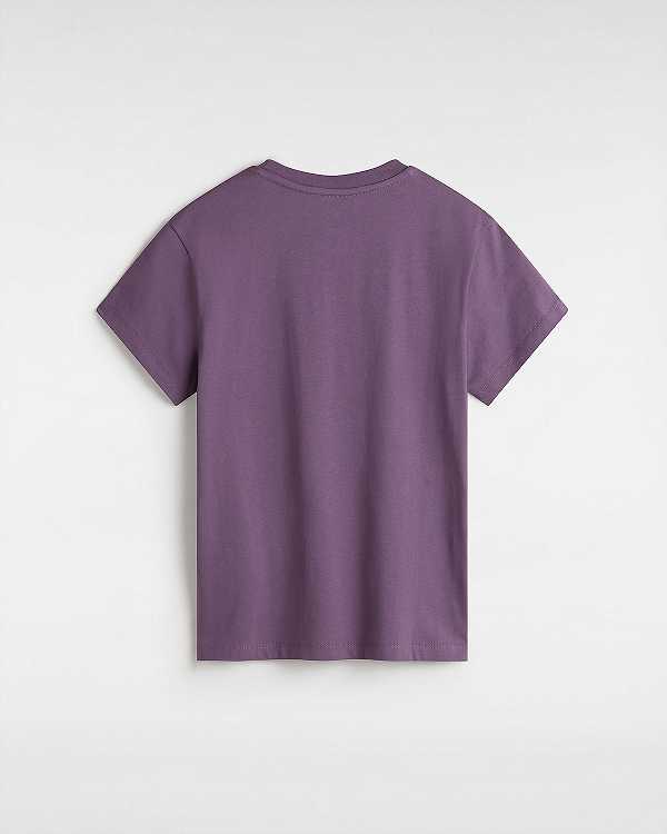 Women Vans Flying V Crew T Shirts Purple Malaysia | VN1508396