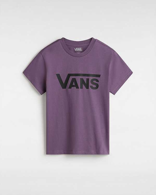 Women Vans Flying V Crew T Shirts Purple Malaysia | VN1508396