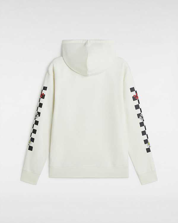 Women Vans Foliage Boyfriend Fit Hoodie White Malaysia | VN6195837