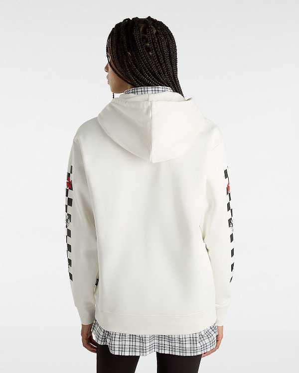 Women Vans Foliage Boyfriend Fit Hoodie White Malaysia | VN6195837