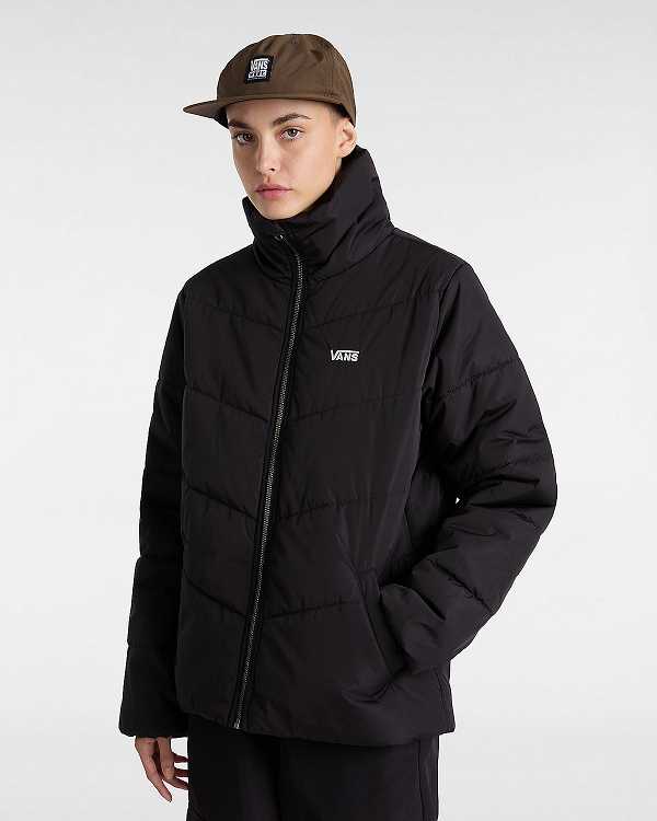 Women Vans Foundry MTE Puffer Jacket Black Malaysia | VN3261087