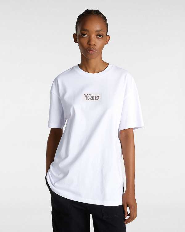 Women Vans Garden T Shirts White Malaysia | VN6289015