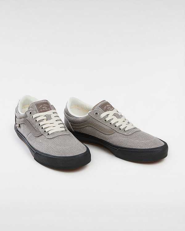 Women Vans Gilbert Crockett Herringbone Skate Shoes Grey Malaysia | VN0368715