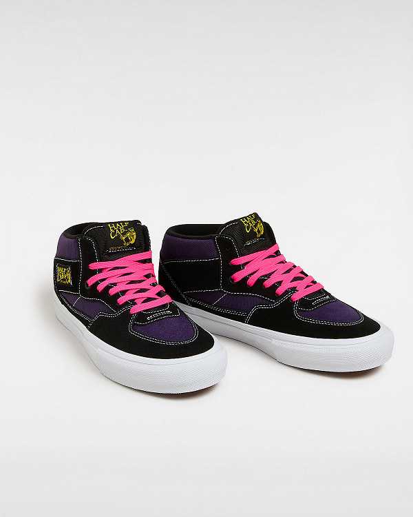 Women Vans Half Cab Skate Shoes Black Malaysia | VN3867915