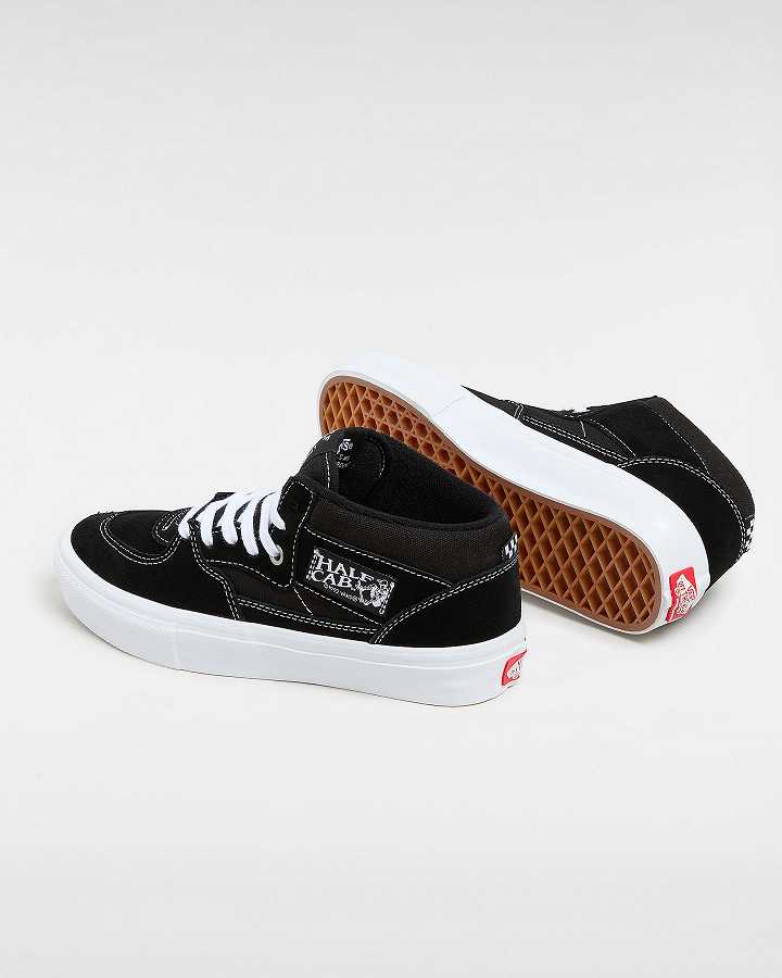 Women Vans Half Cab Skate Shoes Black Malaysia | VN8306547