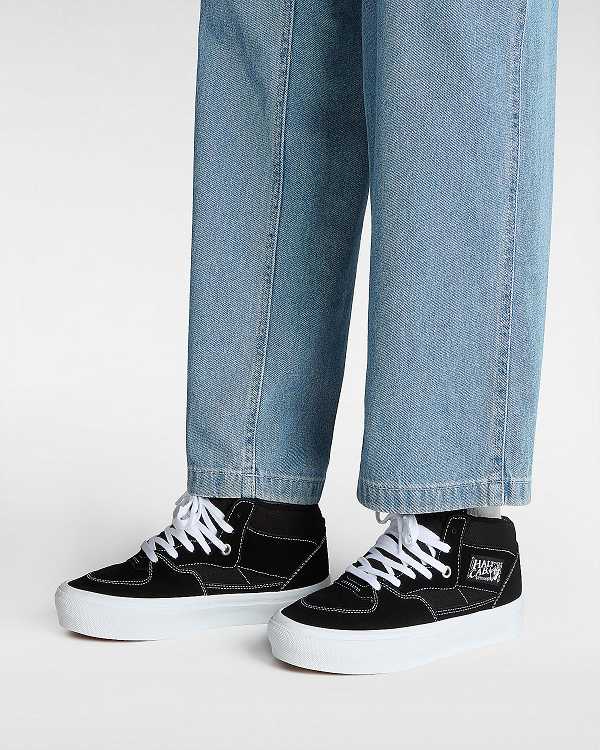 Women Vans Half Cab Skate Shoes Black Malaysia | VN8306547