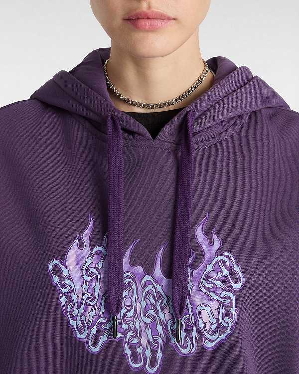 Women Vans Hot Links Hoodie Purple Malaysia | VN9183056