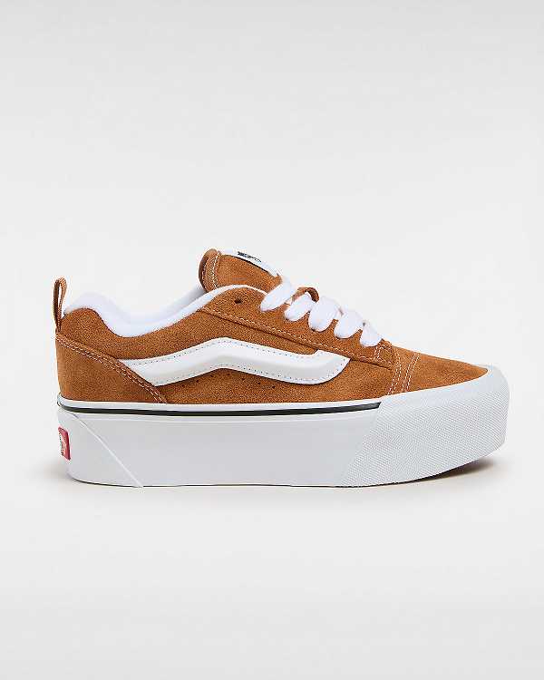 Women Vans Knu Stack Sneakers Brown / Orange Malaysia | VN0627395