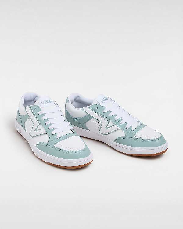 Women Vans Lowland Leather ComfyCush Tennis Shoes Blue Malaysia | VN4390621