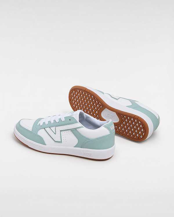 Women Vans Lowland Leather ComfyCush Tennis Shoes Blue Malaysia | VN4390621