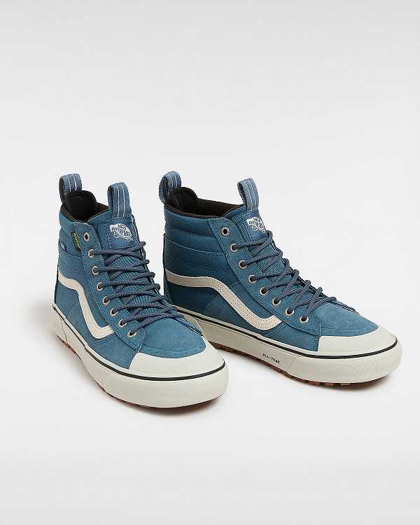 Women Vans MTE Sk8-Hi Waterproof Shoes Blue Malaysia | VN8536941