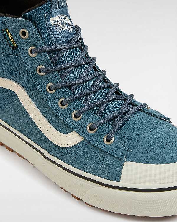 Women Vans MTE Sk8-Hi Waterproof Shoes Blue Malaysia | VN8536941