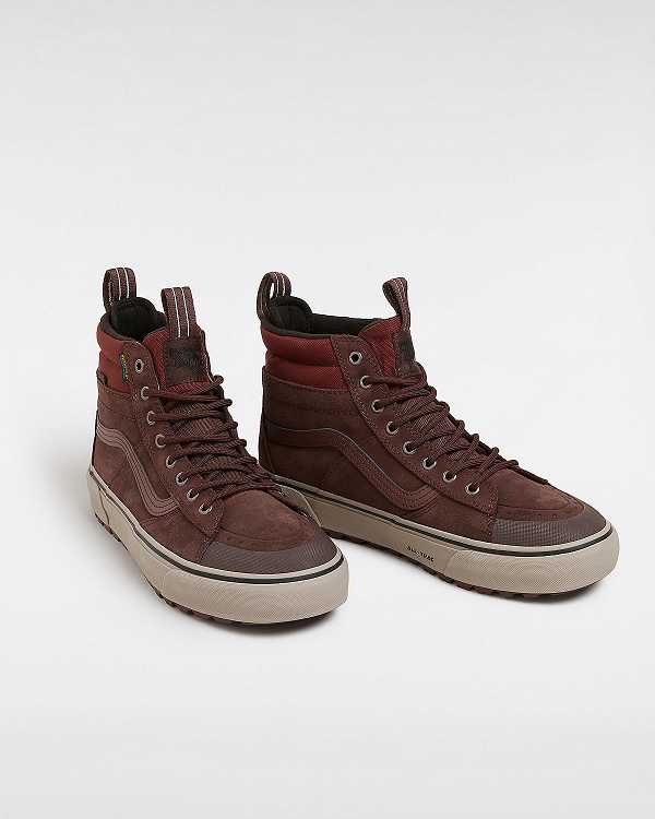 Women Vans MTE Sk8-Hi Waterproof Shoes Brown Malaysia | VN2704851