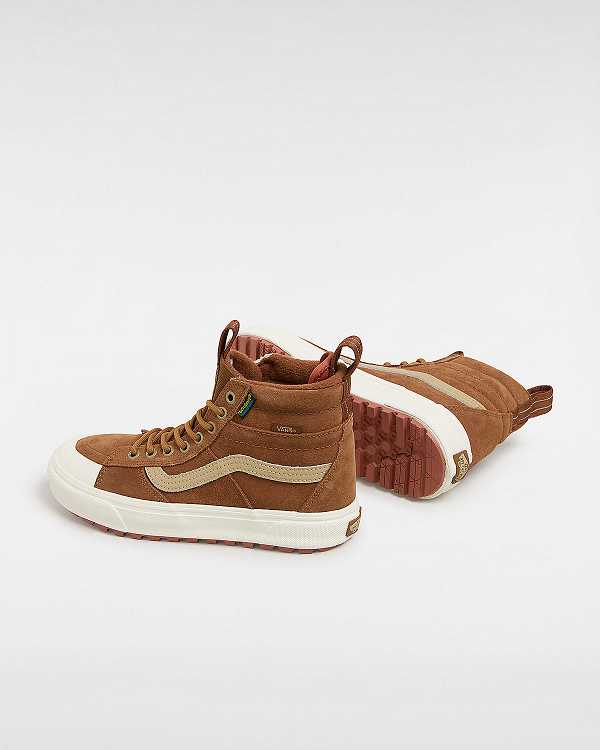 Women Vans MTE Sk8-Hi Waterproof Shoes Brown Malaysia | VN0856394