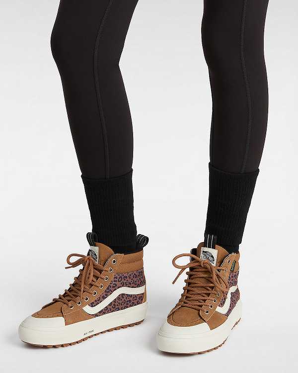 Women Vans MTE Sk8-Hi Waterproof Shoes Brown Malaysia | VN7031425