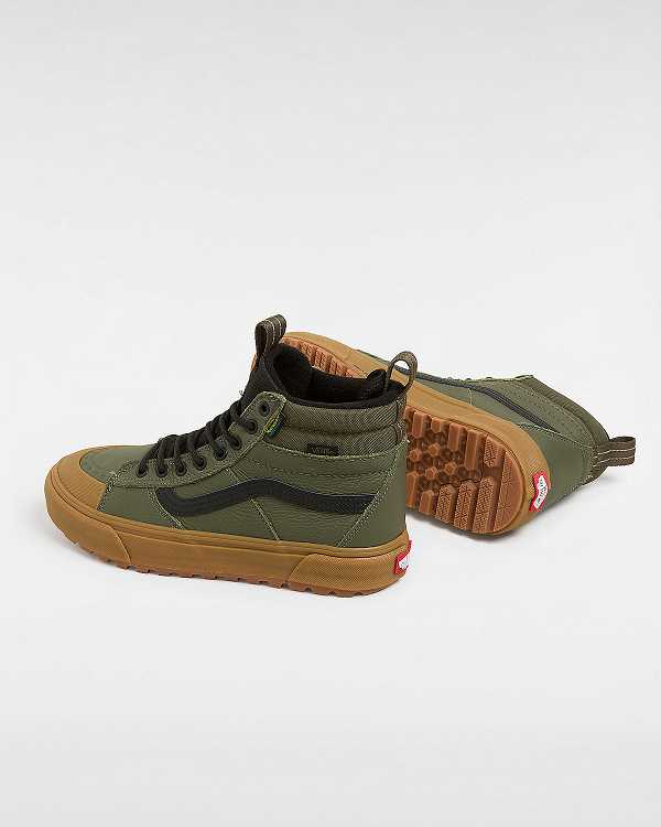 Women Vans MTE Sk8-Hi Waterproof Shoes Green Malaysia | VN1729405