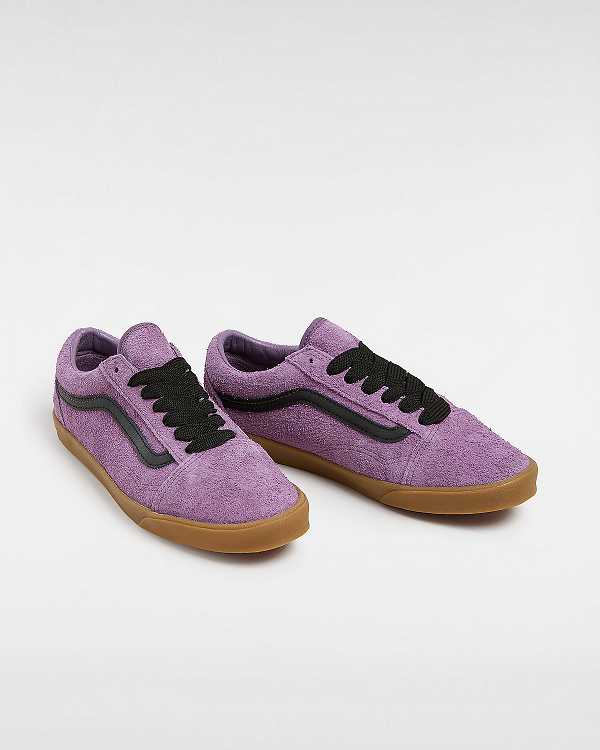 Women Vans Old Skool Lowpro Hairy Suede Sneakers Purple Malaysia | VN5208961