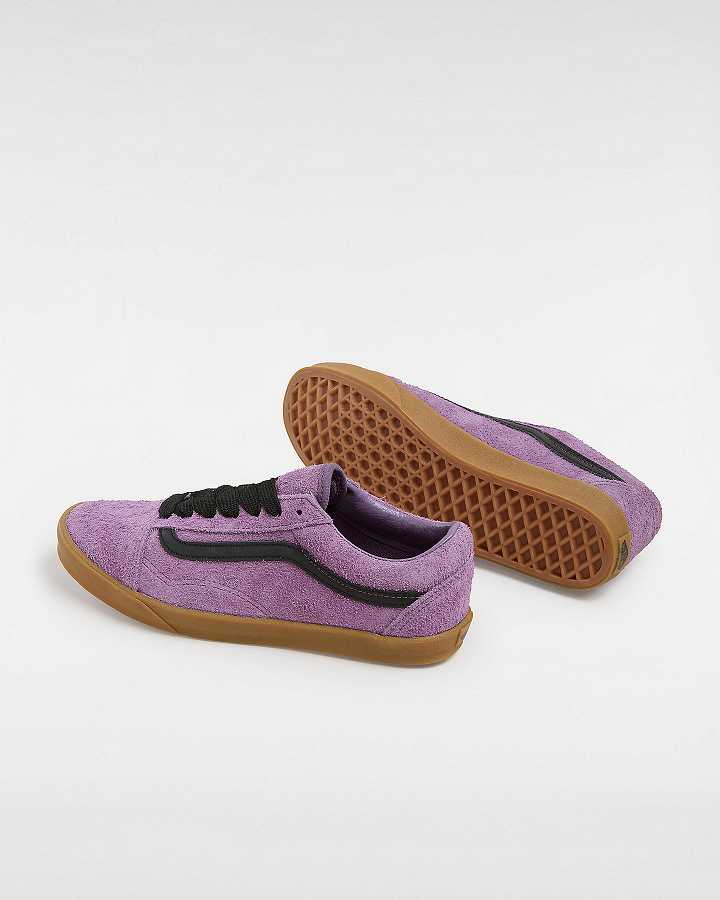 Women Vans Old Skool Lowpro Hairy Suede Sneakers Purple Malaysia | VN5208961