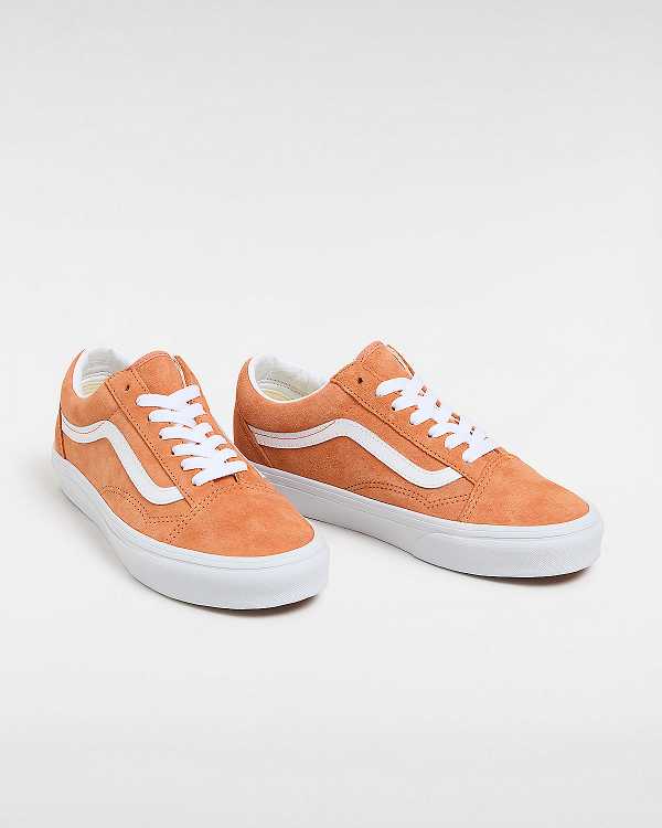 Women Vans Old Skool Pig Suede Sneakers Orange Malaysia | VN5837621