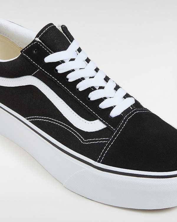 Women Vans Old Skool Platform Shoes Black Malaysia | VN0264378