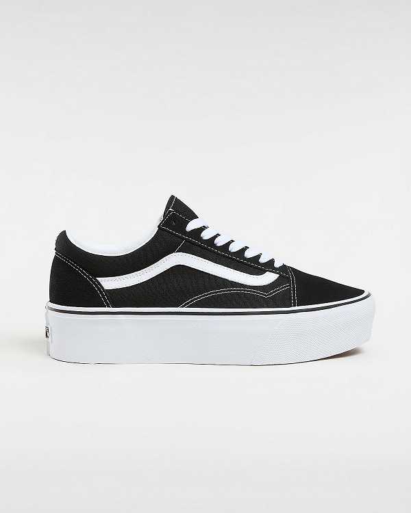 Women Vans Old Skool Platform Shoes Black Malaysia | VN0264378