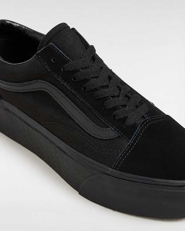 Women Vans Old Skool Platform Shoes Black Malaysia | VN8576941