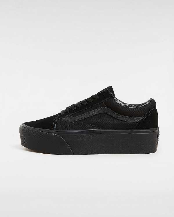 Women Vans Old Skool Platform Shoes Black Malaysia | VN8576941