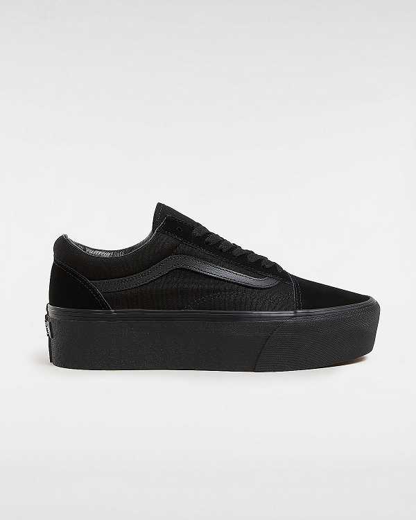 Women Vans Old Skool Platform Shoes Black Malaysia | VN8576941