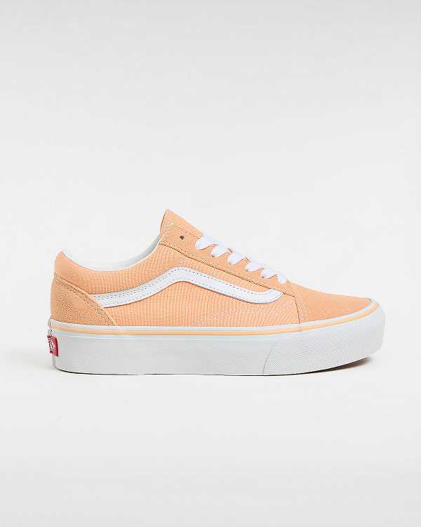 Women Vans Old Skool Platform Shoes Orange Malaysia | VN9521683