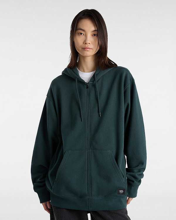 Women Vans Original Standards Loose Hoodie Green Malaysia | VN9023487