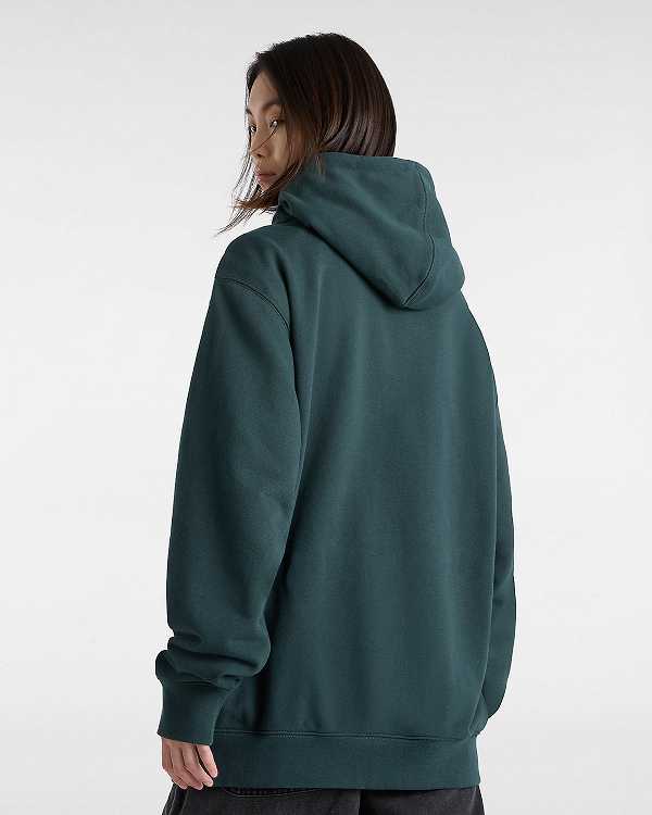 Women Vans Original Standards Loose Hoodie Green Malaysia | VN9023487