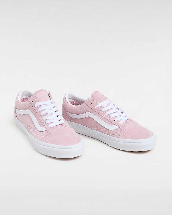 Women Vans Pig Suede Old Skool Sneakers Pink Malaysia | VN0513789