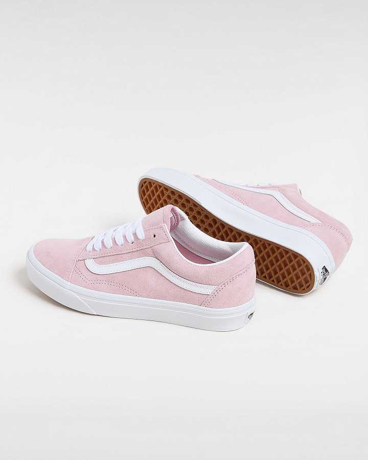 Women Vans Pig Suede Old Skool Sneakers Pink Malaysia | VN0513789