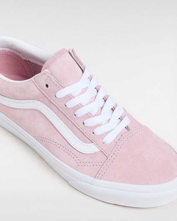 Women Vans Pig Suede Old Skool Sneakers Pink Malaysia | VN0513789