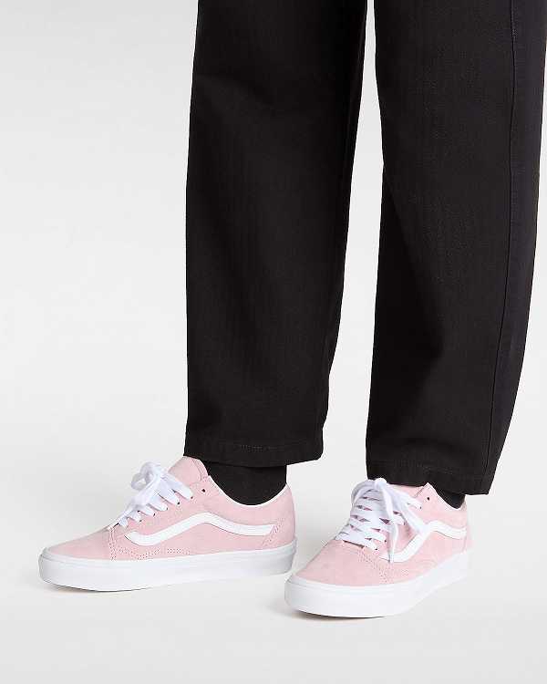 Women Vans Pig Suede Old Skool Sneakers Pink Malaysia | VN0513789