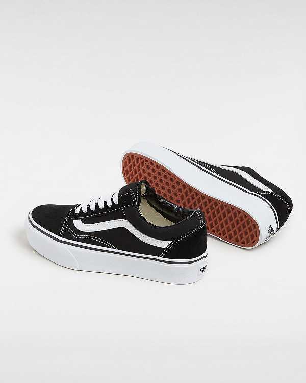 Women Vans Platform Old Skool Skate Shoes Black Malaysia | VN7201683