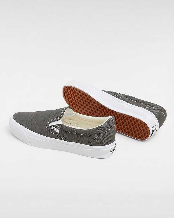 Women Vans Premium 98 Slip On Shoes Grey Malaysia | VN8534701