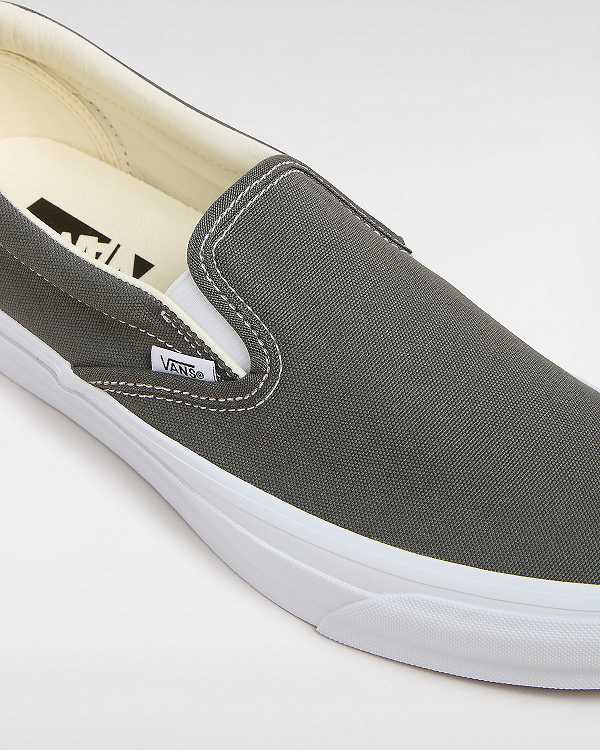 Women Vans Premium 98 Slip On Shoes Grey Malaysia | VN8534701