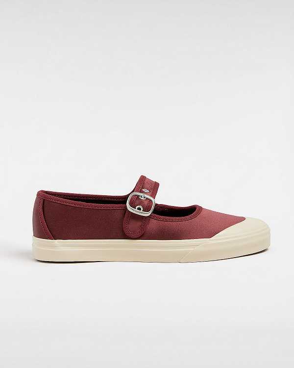 Women Vans Premium Lo Pro Satin Mary Janes Red Malaysia | VN0953817