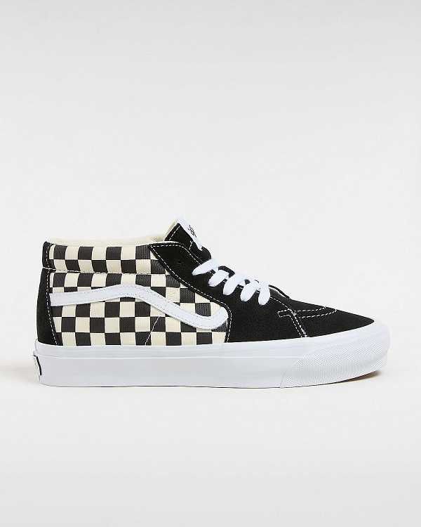 Women Vans Premium Sk8-Mid 83 Sneakers Black / White Malaysia | VN1578290