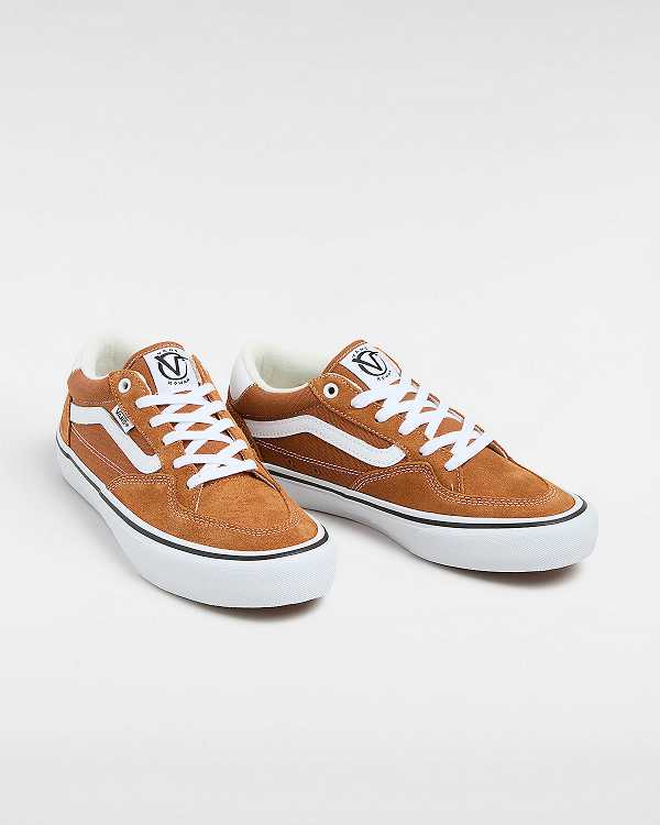 Women Vans Rowan Skate Shoes Brown / Orange Malaysia | VN1049826