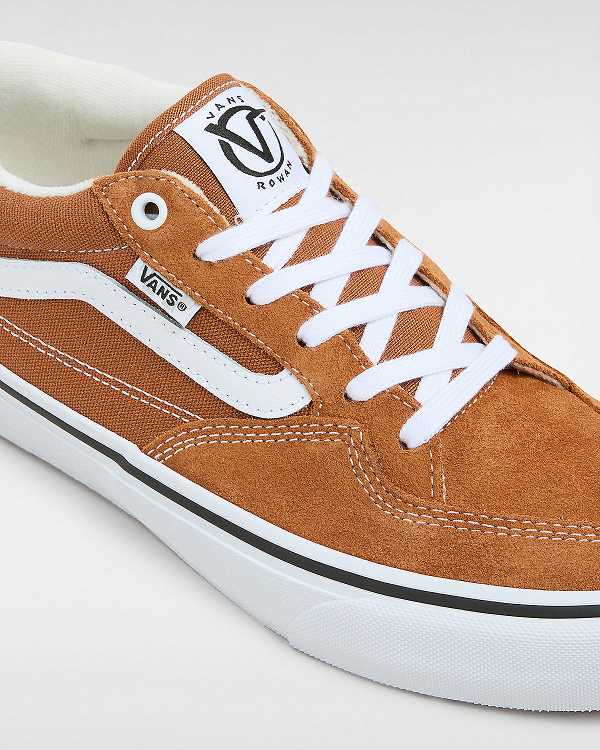 Women Vans Rowan Skate Shoes Brown / Orange Malaysia | VN1049826