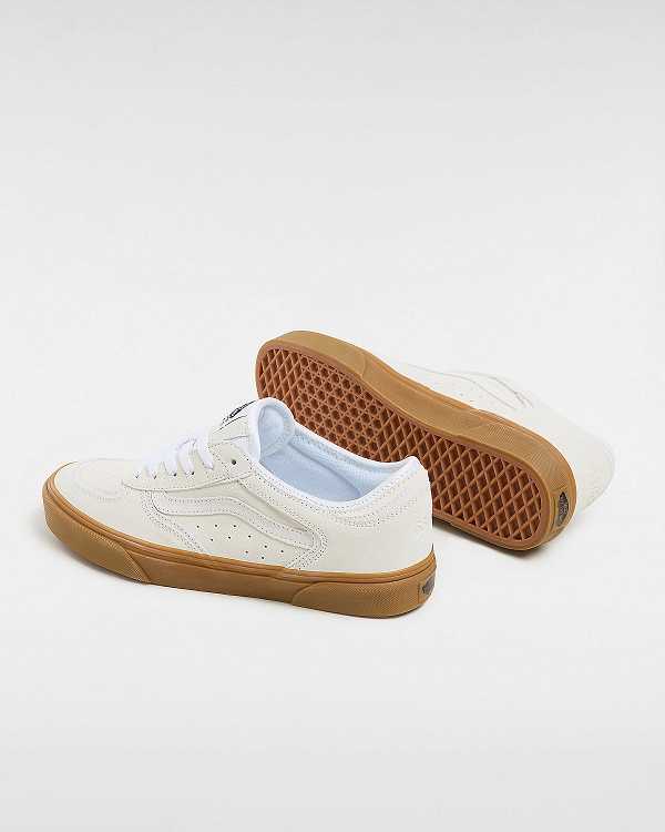 Women Vans Rowley Classic Sneakers White / Beige Malaysia | VN5932016