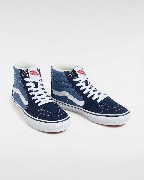 Women Vans Sk8-Hi Skate Shoes Blue Malaysia | VN1830962