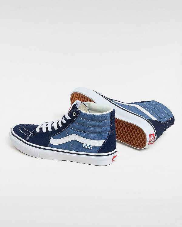 Women Vans Sk8-Hi Skate Shoes Blue Malaysia | VN1830962