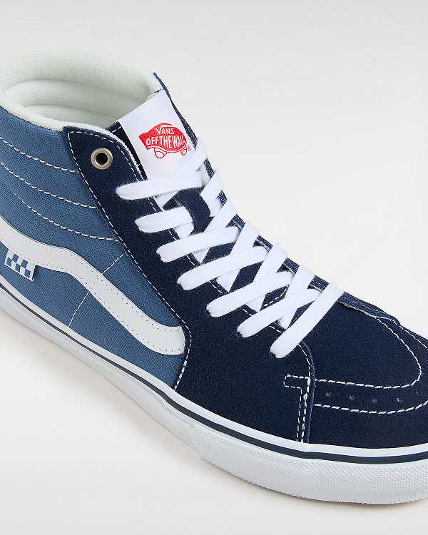 Women Vans Sk8-Hi Skate Shoes Blue Malaysia | VN1830962