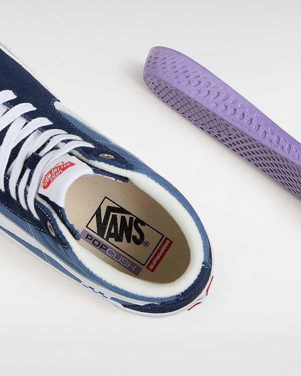 Women Vans Sk8-Hi Skate Shoes Blue Malaysia | VN1830962