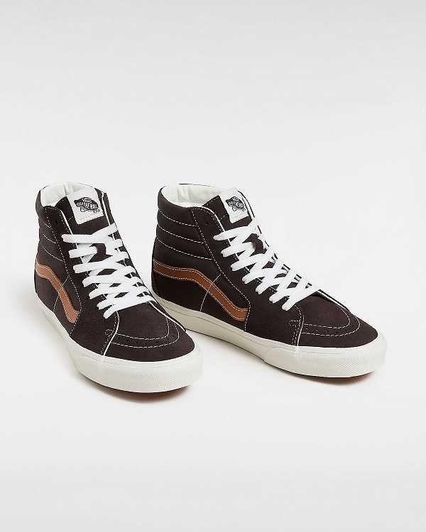 Women Vans Sk8-Hi Skate Shoes Brown Malaysia | VN2785961