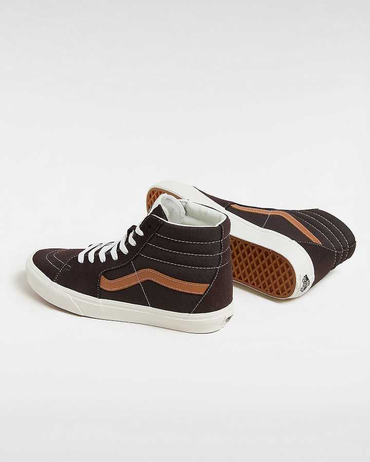 Women Vans Sk8-Hi Skate Shoes Brown Malaysia | VN2785961