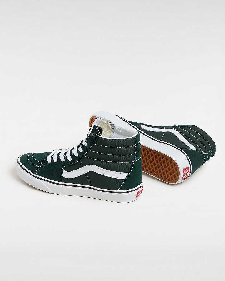 Women Vans Sk8-Hi Skate Shoes Green Malaysia | VN1736054